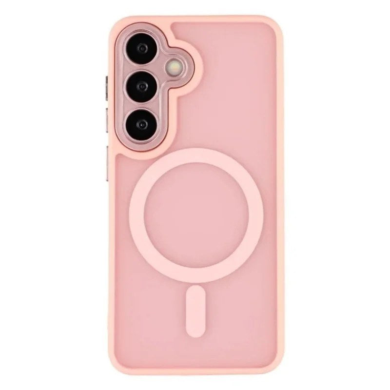 Samsung Galaxy S25 FE Hybrid Plastik Cover - MagSafe Kompatibel - Lyserød