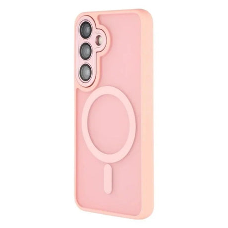 Samsung Galaxy S25 FE Hybrid Plastik Cover - MagSafe Kompatibel - Lyserød