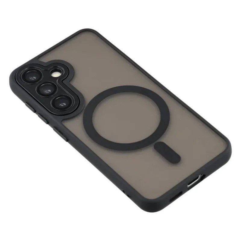 Samsung Galaxy S25 FE Hybrid Plastik Cover - MagSafe Kompatibel - Sort