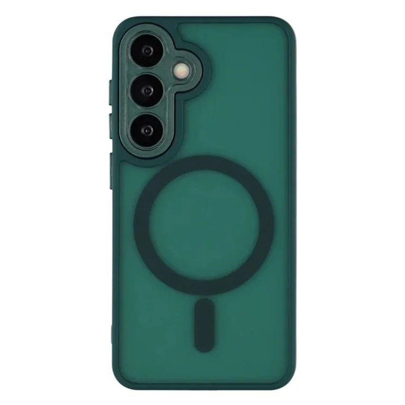Samsung Galaxy S25 FE Hybrid Plastik Cover - MagSafe Kompatibel - Grøn