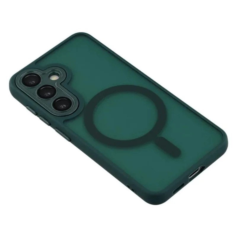 Samsung Galaxy S25 FE Hybrid Plastik Cover - MagSafe Kompatibel - Grøn