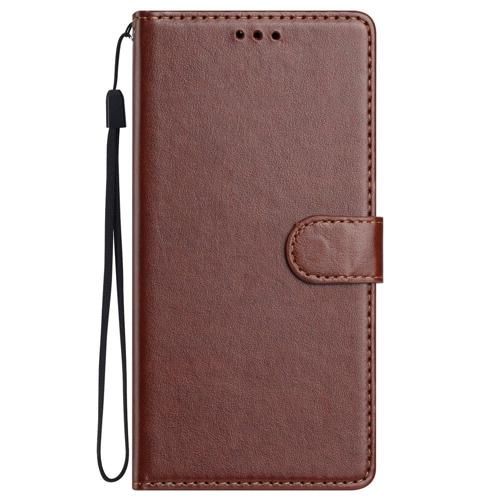 Xiaomi 15T EIDERWOOD Kunstlæder Flipcover m. Kortholder & Strop - Brun