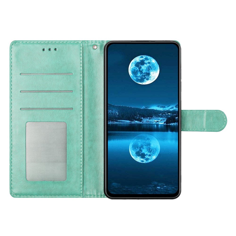 Xiaomi 15T EIDERWOOD Kunstlæder Flipcover m. Kortholder & Strop - Grøn