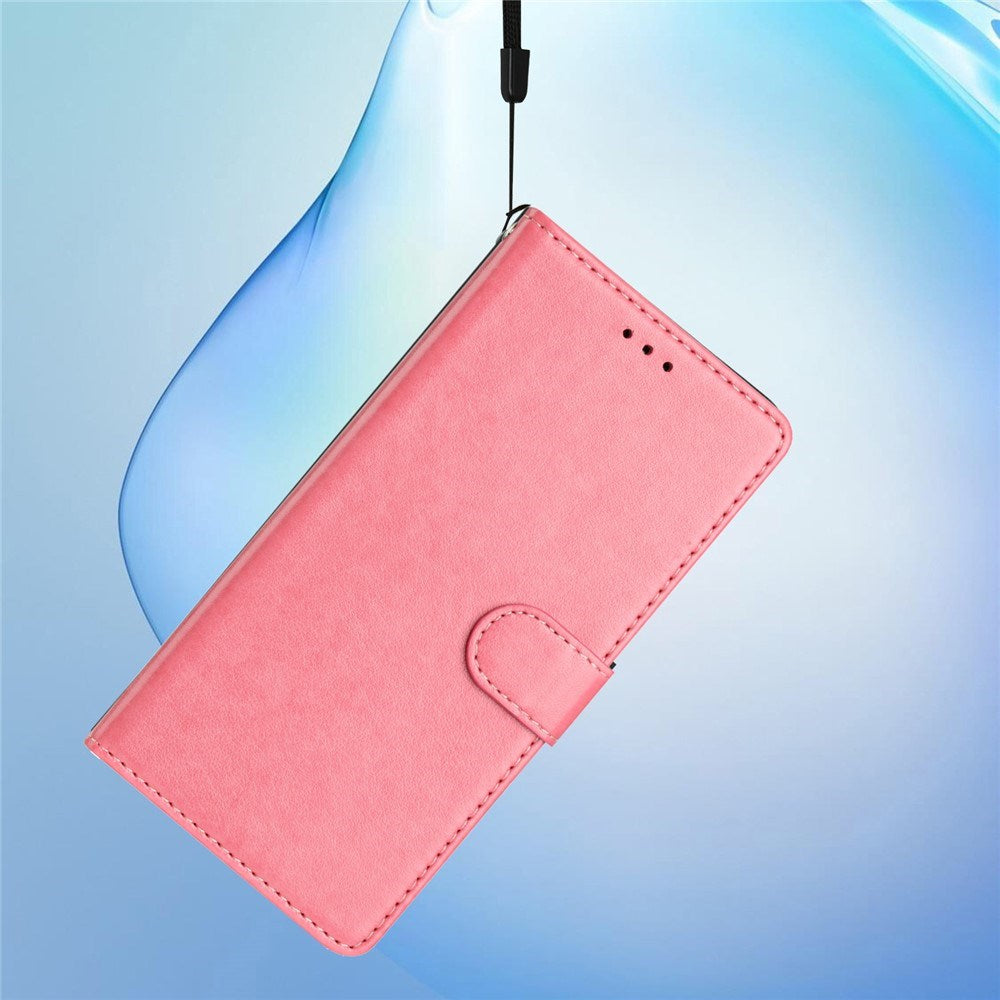 Xiaomi 15T EIDERWOOD Kunstlæder Flipcover m. Kortholder & Strop - Lyserød