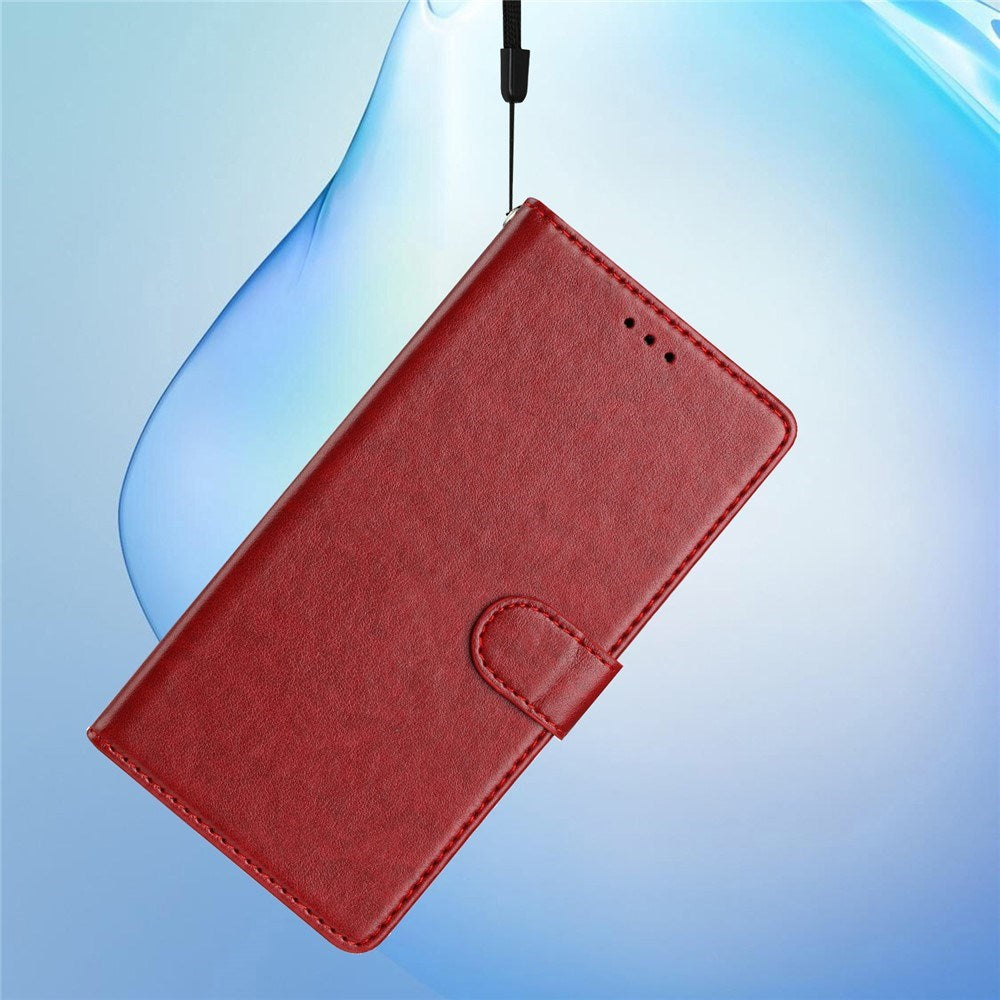 Xiaomi 15T EIDERWOOD Kunstlæder Flipcover m. Kortholder & Strop - Rød
