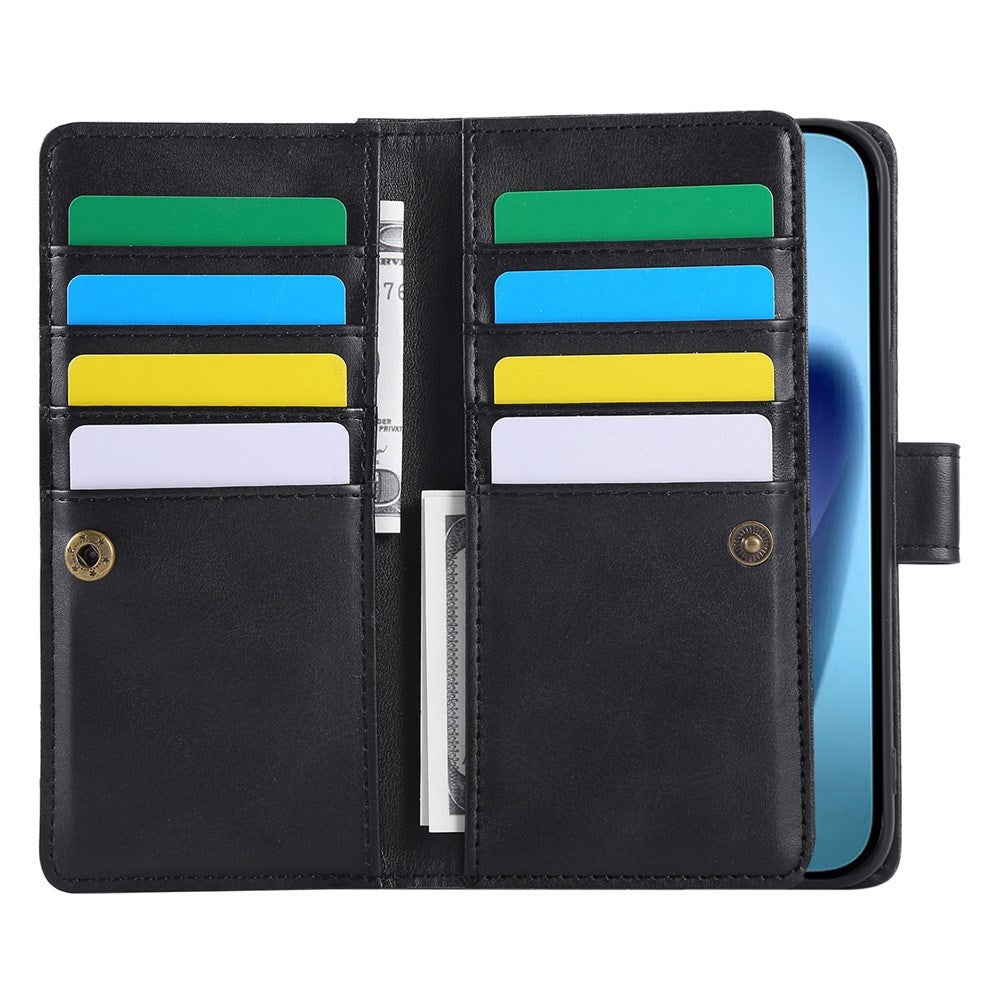 iPhone 18 Pro Max / 17 Pro Max EIDERWOOD Kunstlæder Flip Cover m. Pung - Sort