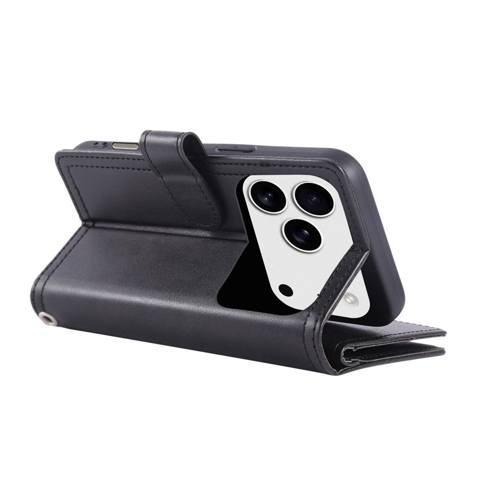 iPhone 18 Pro Max / 17 Pro Max EIDERWOOD Kunstlæder Flip Cover m. Pung - Sort