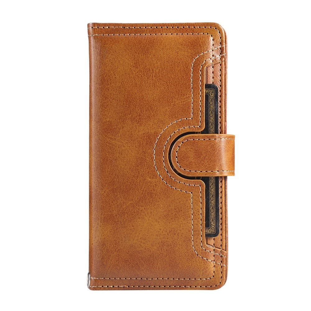iPhone 18 Pro Max / 17 Pro Max EIDERWOOD Kunstlæder Flip Cover m. Pung - Lysebrun