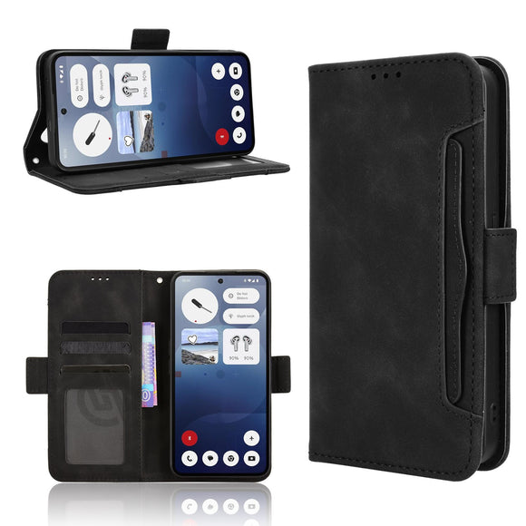 Nothing Phone (3) EIDERWOOD Kunstlæder Flip Cover m. Kortholder - Sort