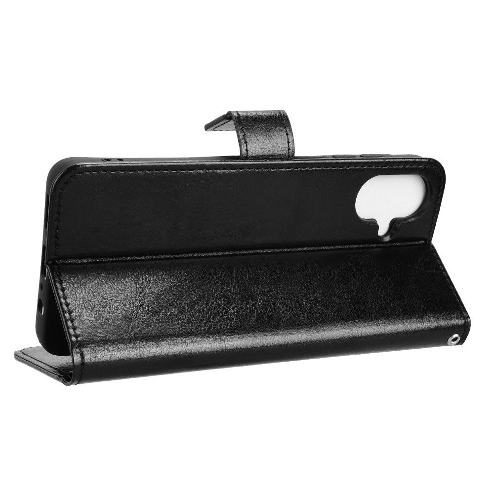 EIDERWOOD Samsung Galaxy A07 Kunstlæder Flip Cover m. Strop - Sort