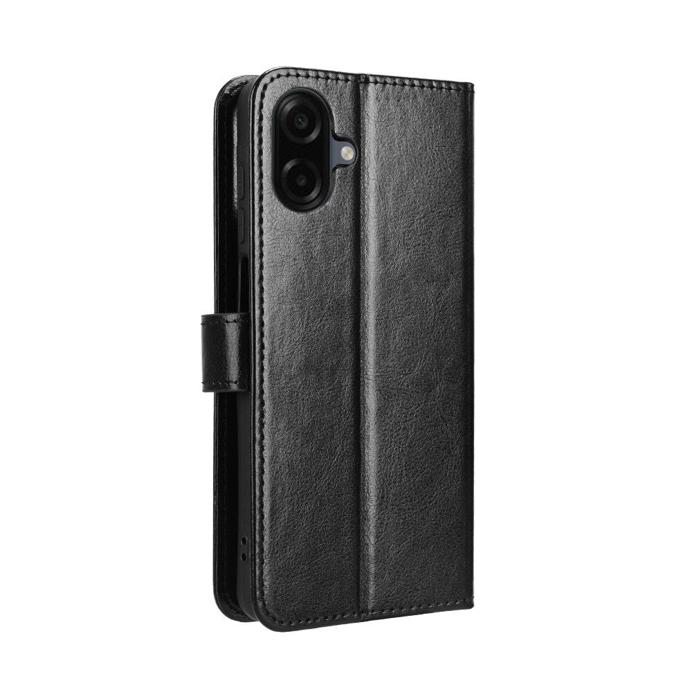 EIDERWOOD Samsung Galaxy A07 Kunstlæder Flip Cover m. Strop - Sort