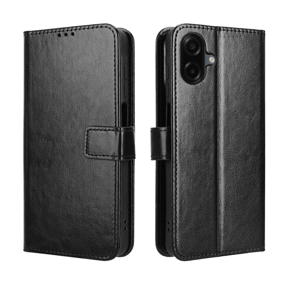 EIDERWOOD Samsung Galaxy A07 Kunstlæder Flip Cover m. Strop - Sort