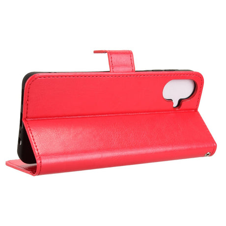 EIDERWOOD Samsung Galaxy A07 Kunstlæder Flip Cover m. Strop - Rød
