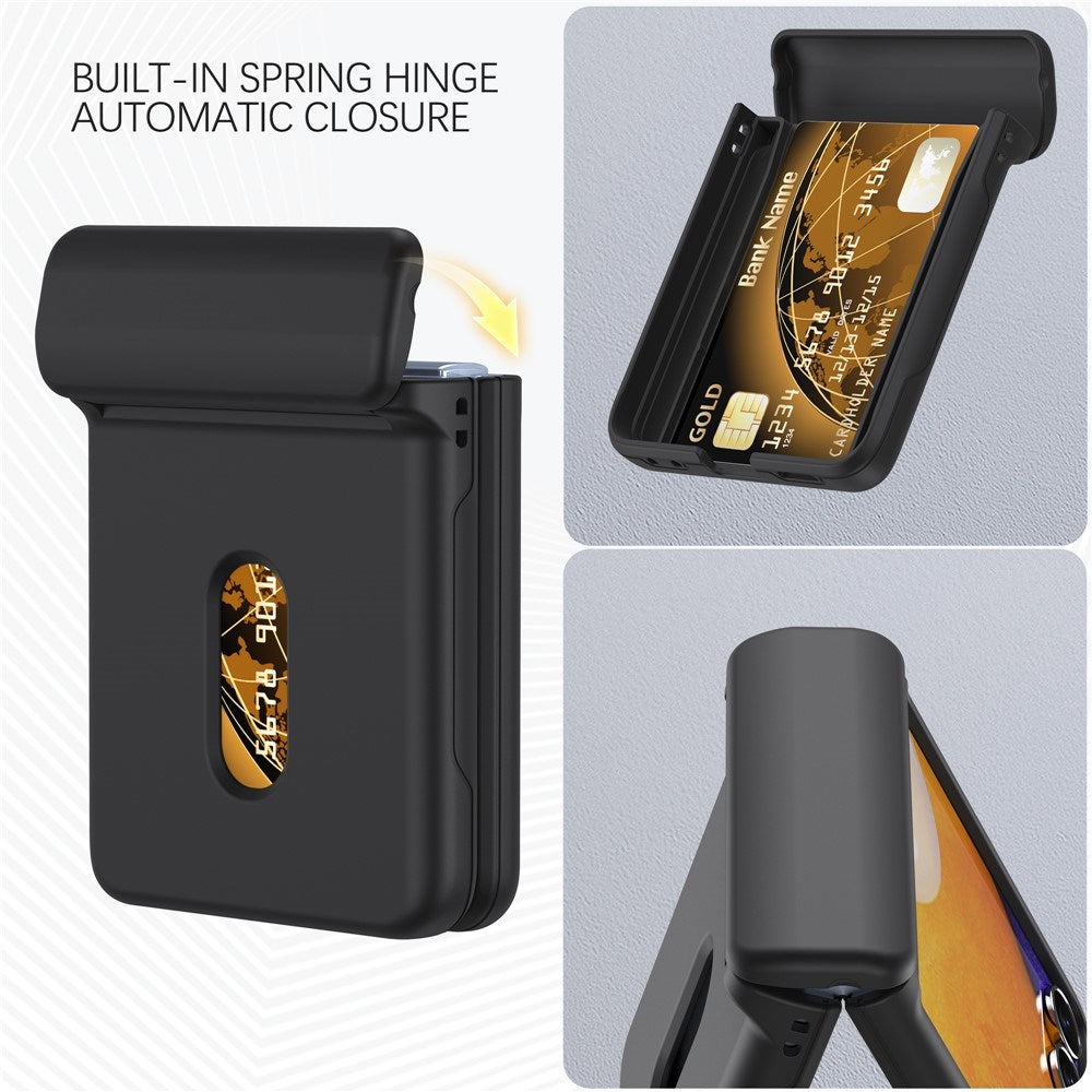 EIDERWOOD Samsung Galaxy Z Flip7 FE / Flip6 Hårdt Plastik Cover m. Kortholder - Sort