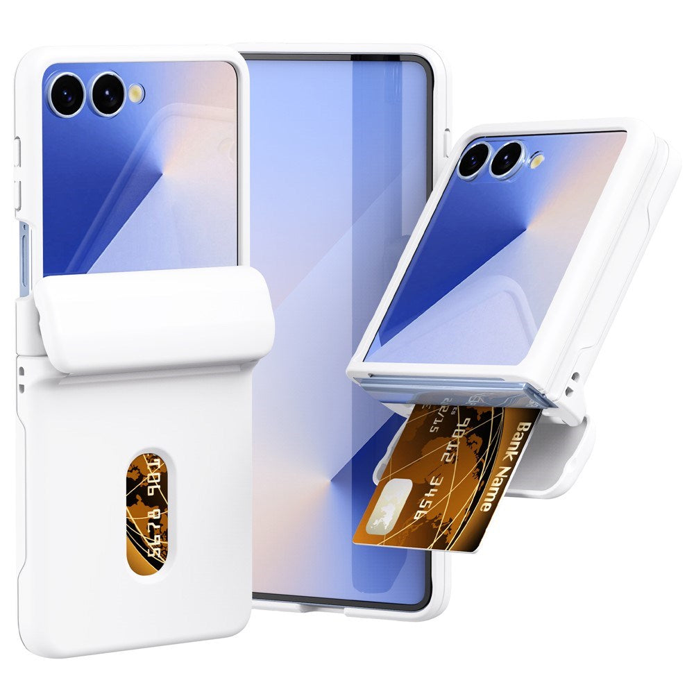 EIDERWOOD Samsung Galaxy Z Flip7 FE / Flip6 Hårdt Plastik Cover m. Kortholder - Hvid