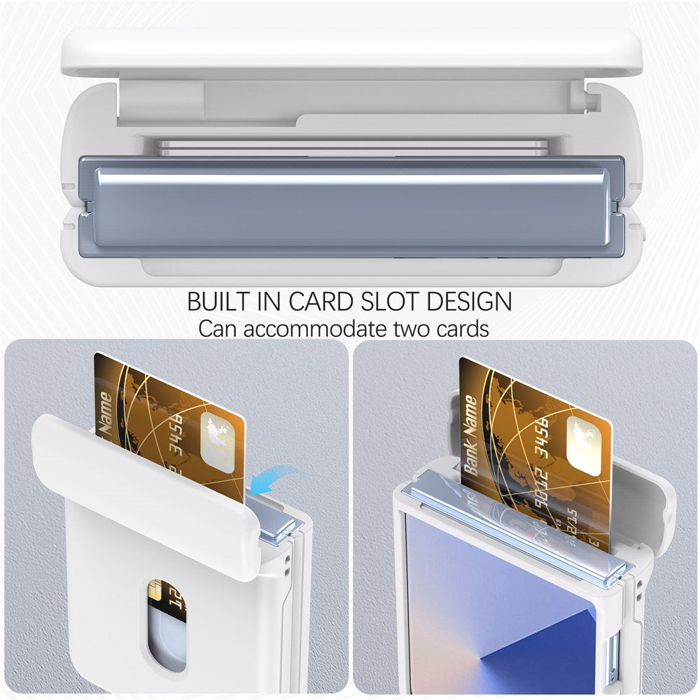 EIDERWOOD Samsung Galaxy Z Flip7 FE / Flip6 Hårdt Plastik Cover m. Kortholder - Hvid