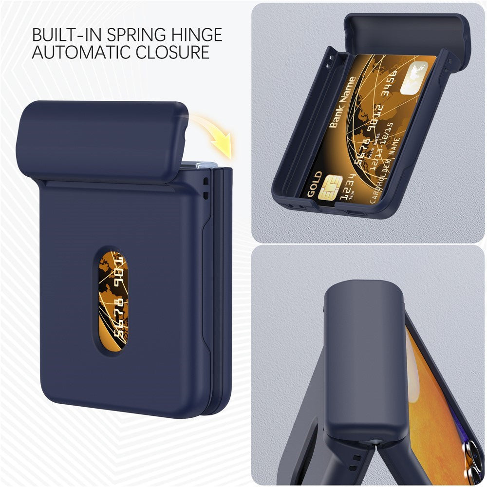 EIDERWOOD Samsung Galaxy Z Flip7 FE / Flip6 Hårdt Plastik Cover m. Kortholder - Blå