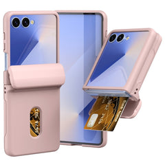 EIDERWOOD Samsung Galaxy Z Flip7 FE / Flip6 Hårdt Plastik Cover m. Kortholder - Lyserød