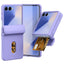 EIDERWOOD Samsung Galaxy Z Flip7 FE / Flip6 Hårdt Plastik Cover m. Kortholder - Lilla