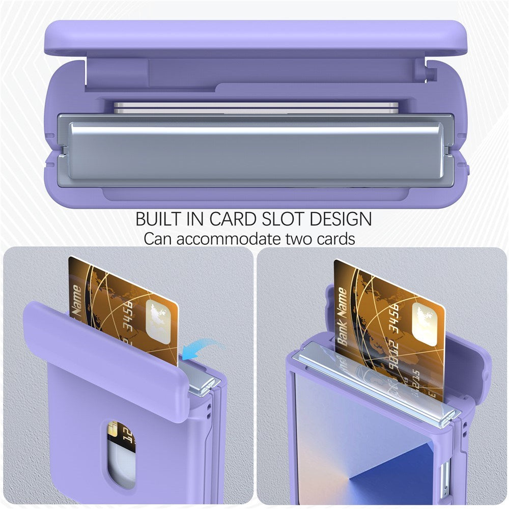 EIDERWOOD Samsung Galaxy Z Flip7 FE / Flip6 Hårdt Plastik Cover m. Kortholder - Lilla