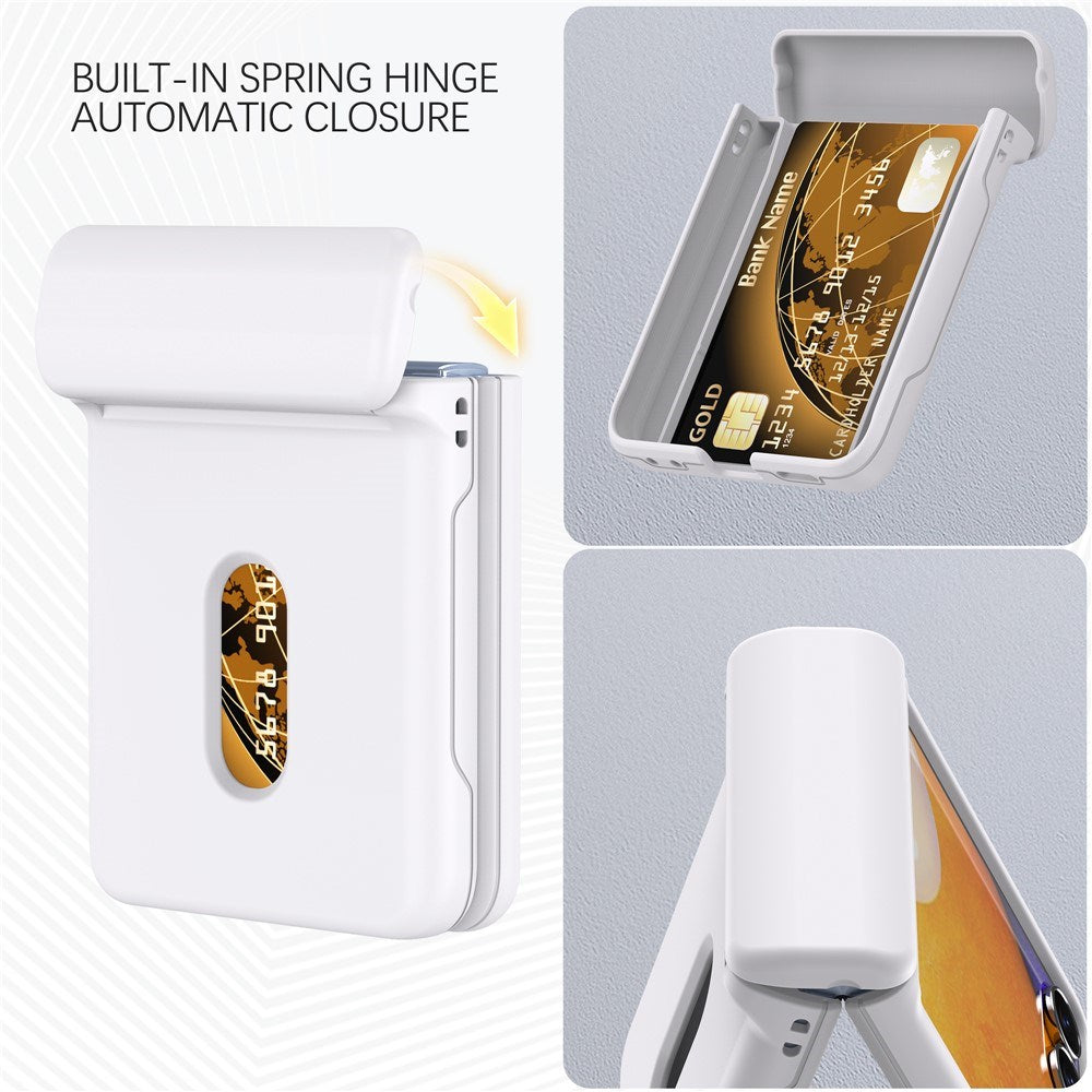 EIDERWOOD Samsung Galaxy Z Flip7 Hårdt Plastik Cover m. Kortholder - Hvid