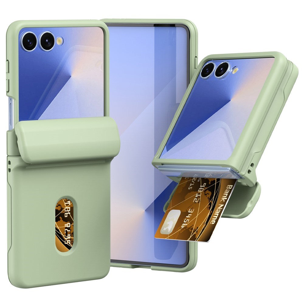 EIDERWOOD Samsung Galaxy Z Flip7 Hårdt Plastik Cover m. Kortholder - Grøn