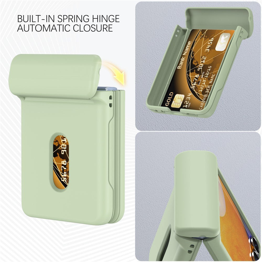 EIDERWOOD Samsung Galaxy Z Flip7 Hårdt Plastik Cover m. Kortholder - Grøn