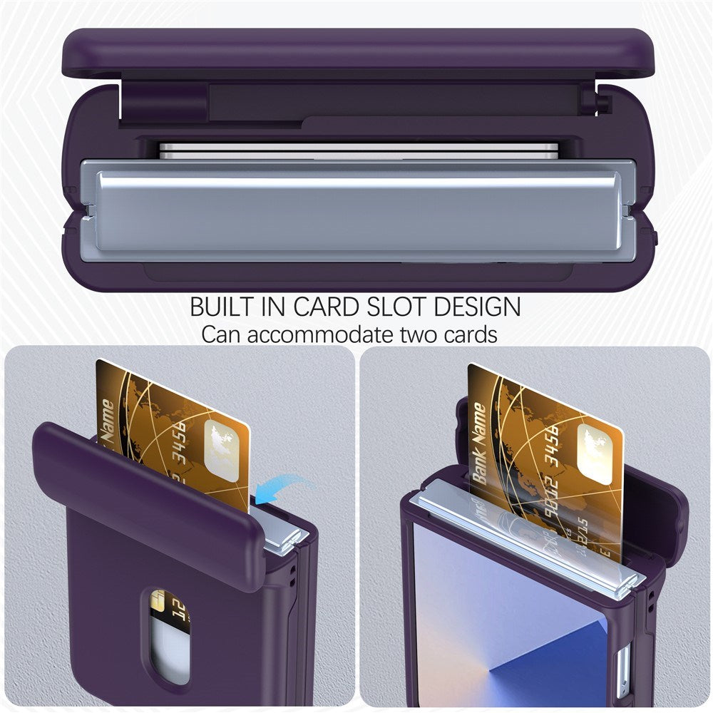 EIDERWOOD Samsung Galaxy Z Flip7 Hårdt Plastik Cover m. Kortholder - Mørkelilla