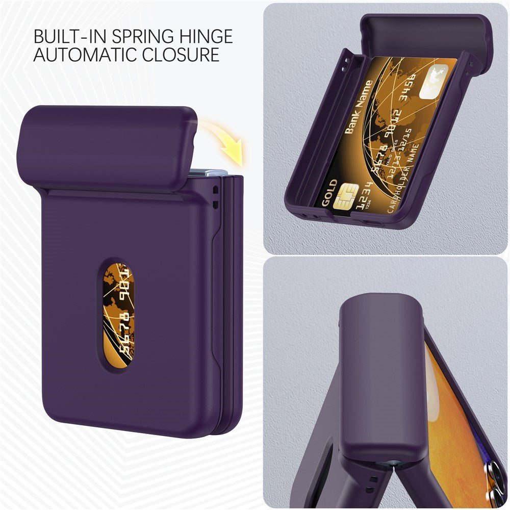 EIDERWOOD Samsung Galaxy Z Flip7 Hårdt Plastik Cover m. Kortholder - Mørkelilla
