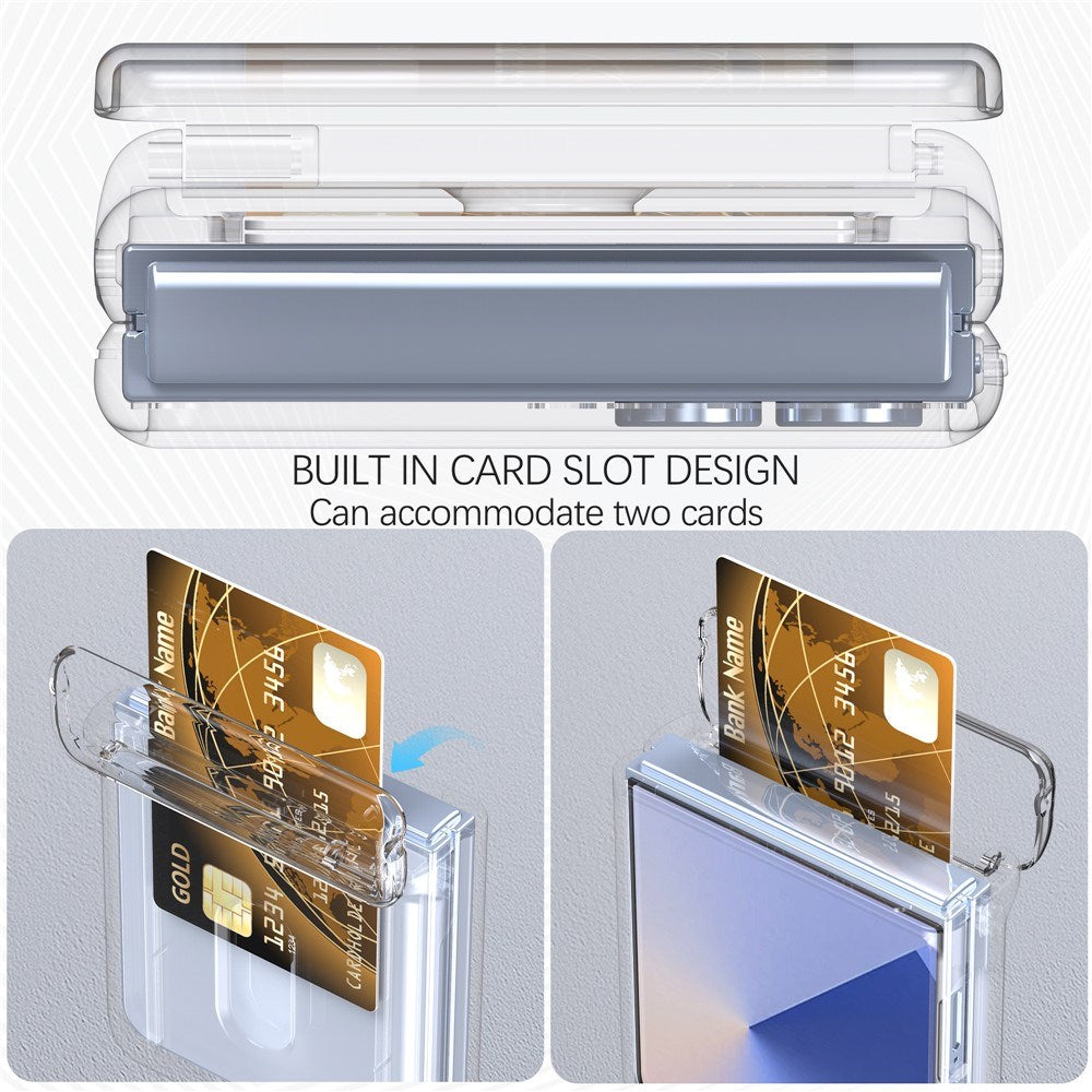 EIDERWOOD Samsung Galaxy Z Flip7 Hårdt Plastik Cover m. Kortholder - Gennemsigtig