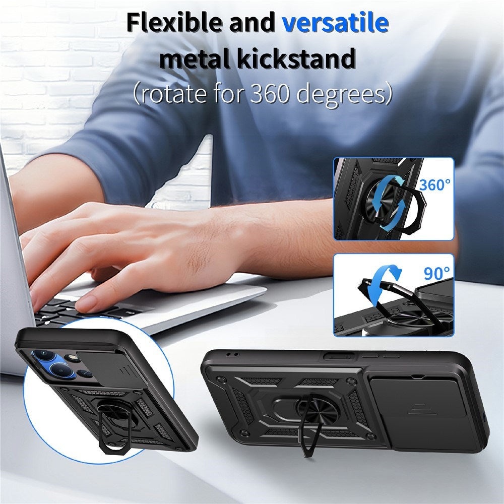 Xiaomi Redmi 15C (5G) / (4G) EIDERWOOD Håndværkercover m. Ståfunktion - MagSafe Kompatibel - Lyserød