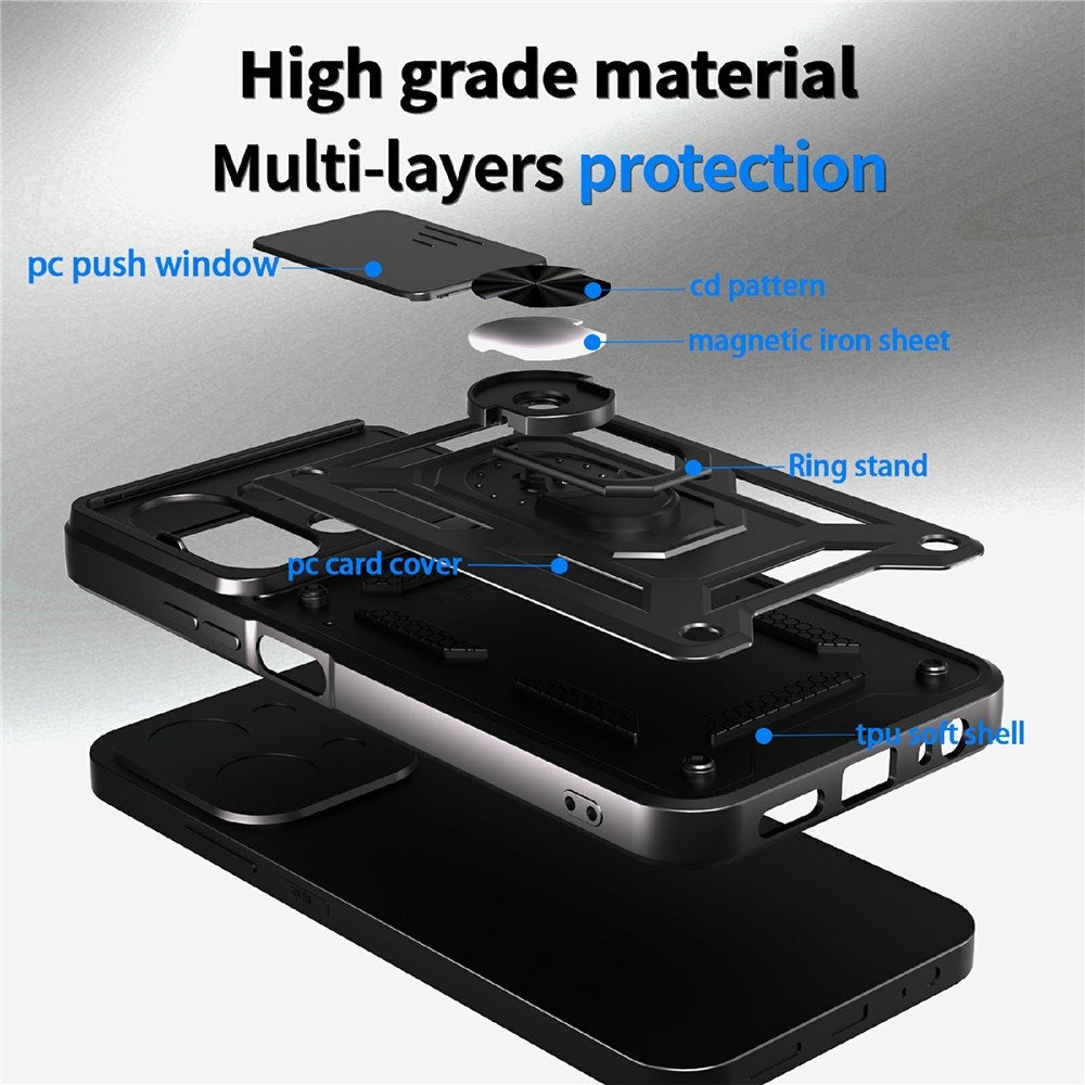 Xiaomi Redmi 15C (5G) / (4G) EIDERWOOD Håndværkercover m. Ståfunktion - MagSafe Kompatibel - Lyserød