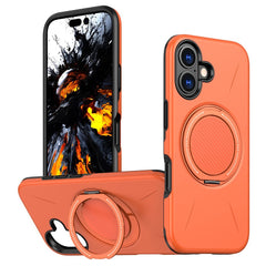 EIDERWOOD iPhone 17 Cover m. Roterende Kickstand - MagSafe Kompatibel - Orange