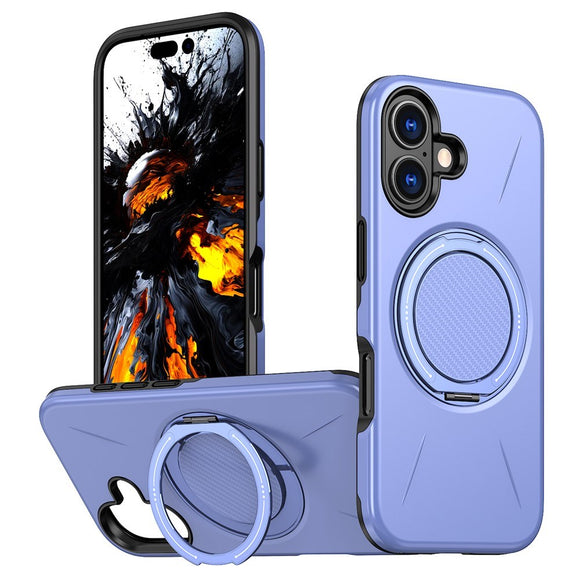 EIDERWOOD iPhone 17 Cover m. Roterende Kickstand - Lilla