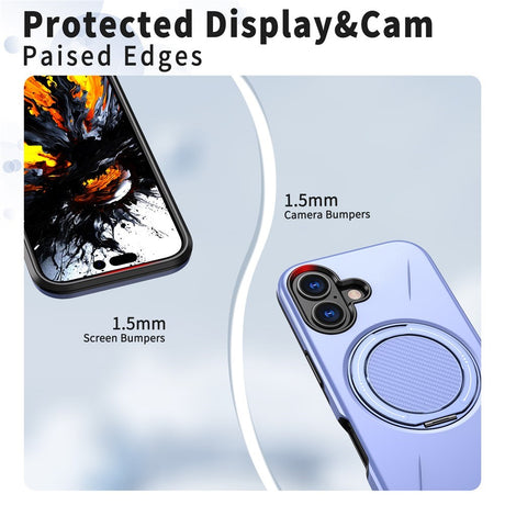 EIDERWOOD iPhone 17 Cover m. Roterende Kickstand - Lilla