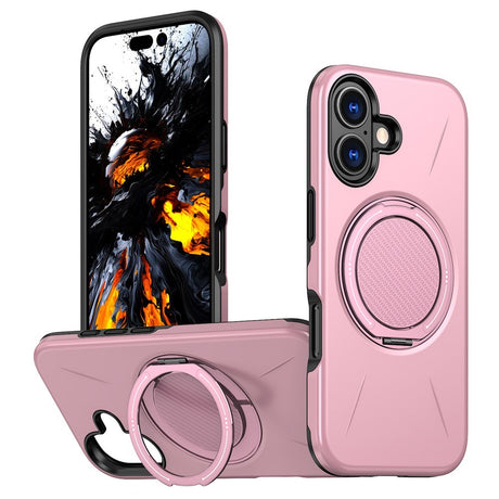 EIDERWOOD iPhone 17 Cover m. Roterende Kickstand - Lyserød