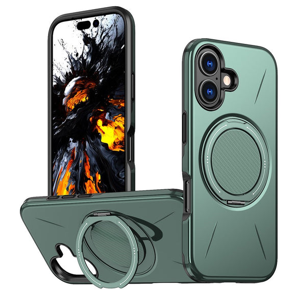 EIDERWOOD iPhone 17 Cover m. Roterende Kickstand - Grøn