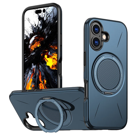 EIDERWOOD iPhone 17 Cover m. Roterende Kickstand - Blå
