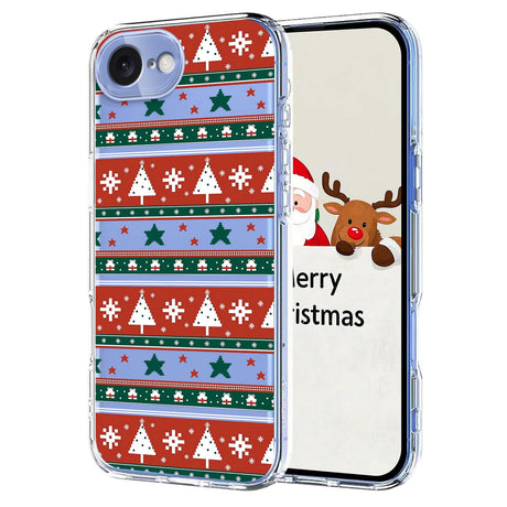 EIDERWOOD iPhone 17e / 16e Fleksibelt Plastik Julecover m. Motiv - Gennemsigtig / Mønster