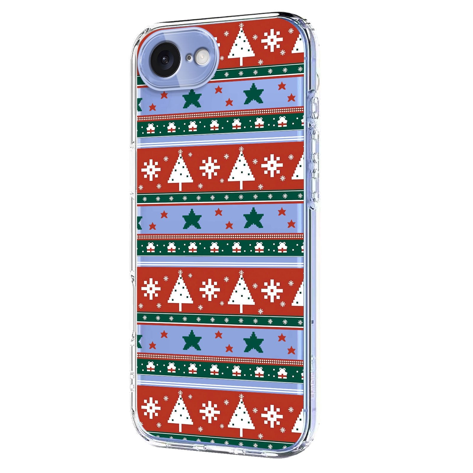 EIDERWOOD iPhone 17e / 16e Fleksibelt Plastik Julecover m. Motiv - Gennemsigtig / Mønster