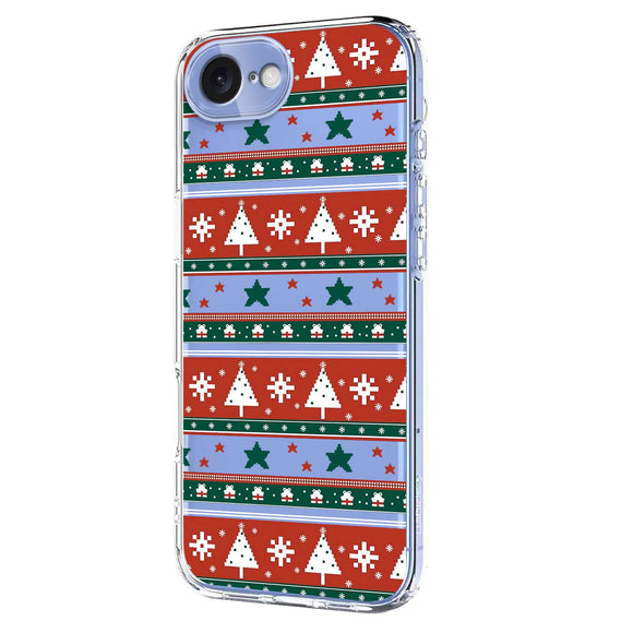 EIDERWOOD iPhone 17e / 16e Fleksibelt Plastik Julecover m. Motiv - Gennemsigtig / Mønster