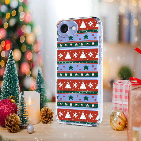 EIDERWOOD iPhone 17e / 16e Fleksibelt Plastik Julecover m. Motiv - Gennemsigtig / Mønster