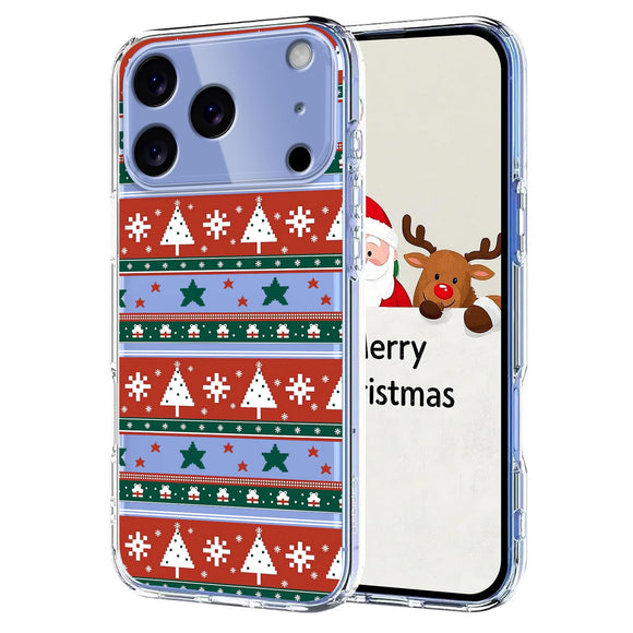 EIDERWOOD iPhone 17 Pro Max Fleksibelt Plastik Julecover m. Motiv - Gennemsigtig / Mønster
