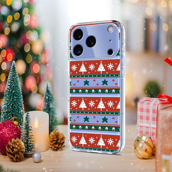 EIDERWOOD iPhone 17 Pro Max Fleksibelt Plastik Julecover m. Motiv - Gennemsigtig / Mønster