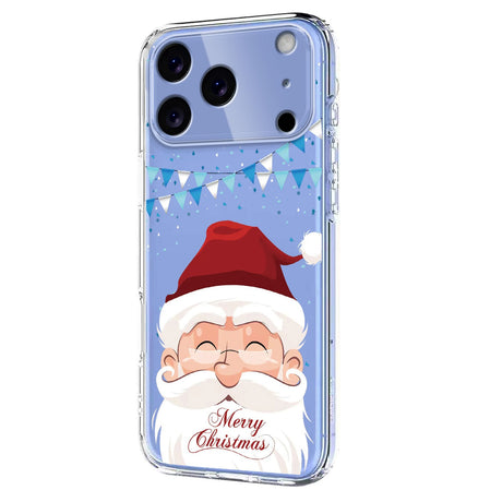 EIDERWOOD iPhone 17 Pro Max Fleksibelt Plastik Julecover m. Motiv - Gennemsigtig / Julemanden
