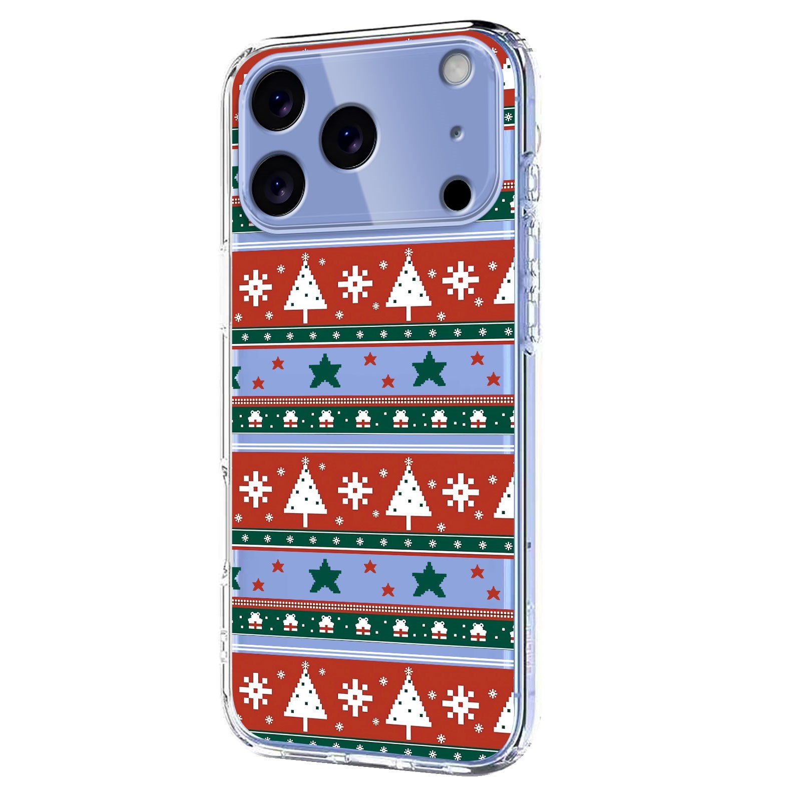 EIDERWOOD iPhone 17 Pro Fleksibelt Plastik Julecover m. Motiv - Gennemsigtig / Mønster