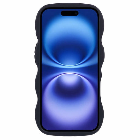 EIDERWOOD iPhone 17 Fleksibelt Plastik Wavy Cover - Sort
