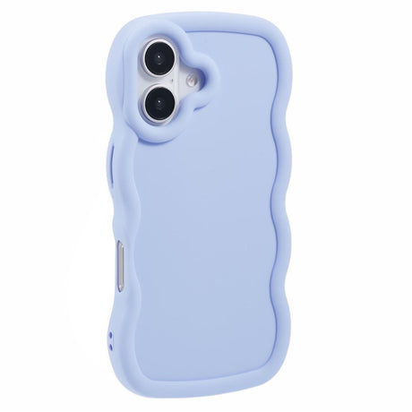 EIDERWOOD iPhone 17 Fleksibelt Plastik Wavy Cover - Lilla