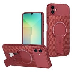 Samsung Galaxy A07 EIDERWOOD Hybrid Cover m. Ståfunktion - MagSafe Kompatibel - Rød