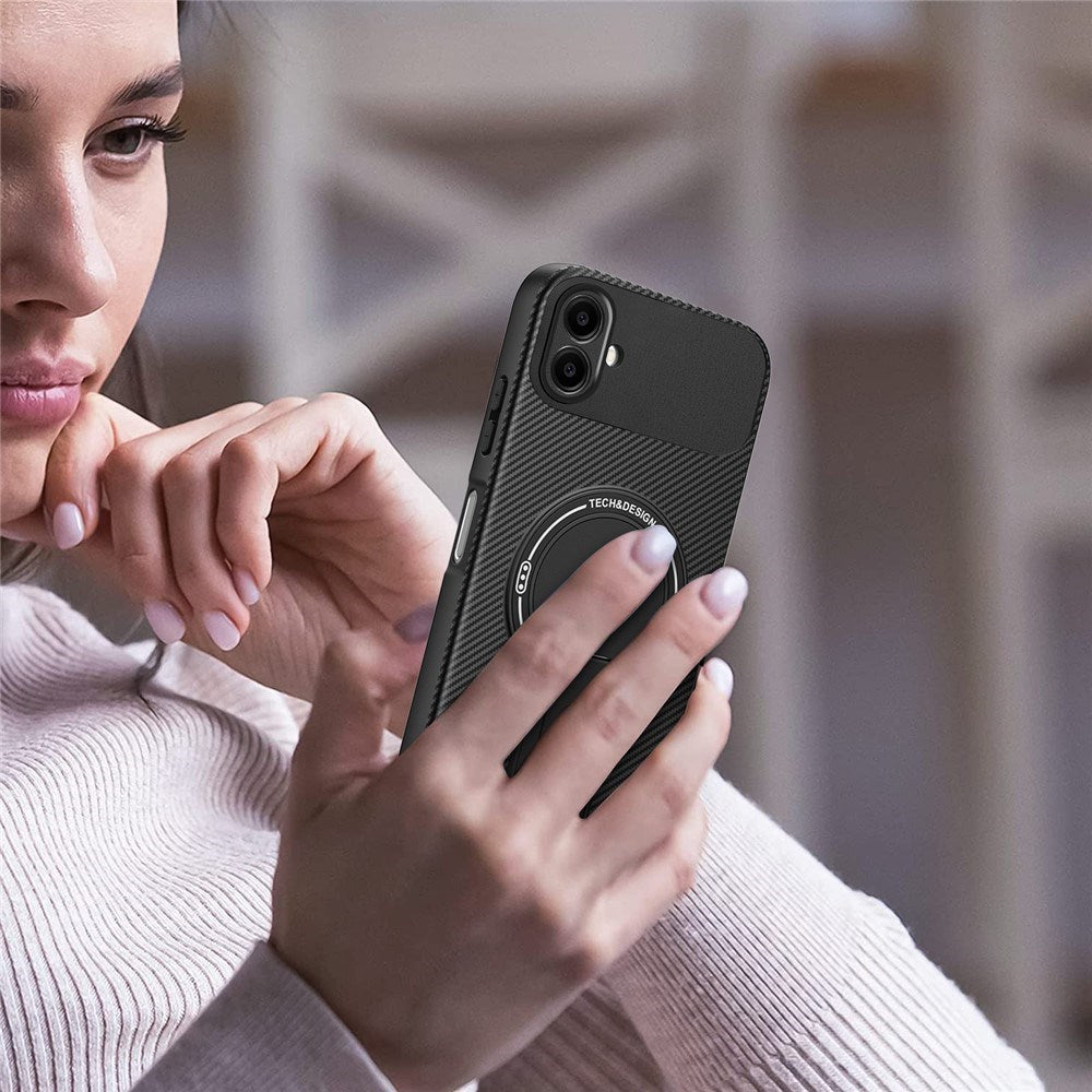 Samsung Galaxy A07 EIDERWOOD Hybrid Cover m. Ståfunktion - MagSafe Kompatibel - Rød